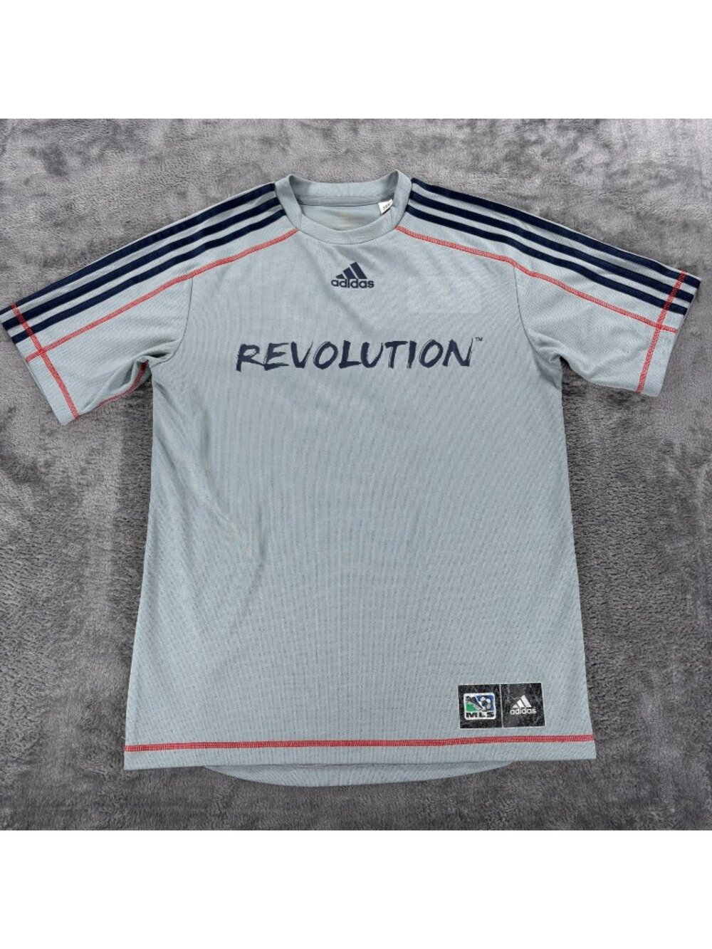 Vintage Adidas New England Revolution mls Soccer Jersey #18 Y2k Mens S